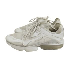 Nike Air Max Infinity Triple White Womens  Size 8.5 Running Shoes Sneakers